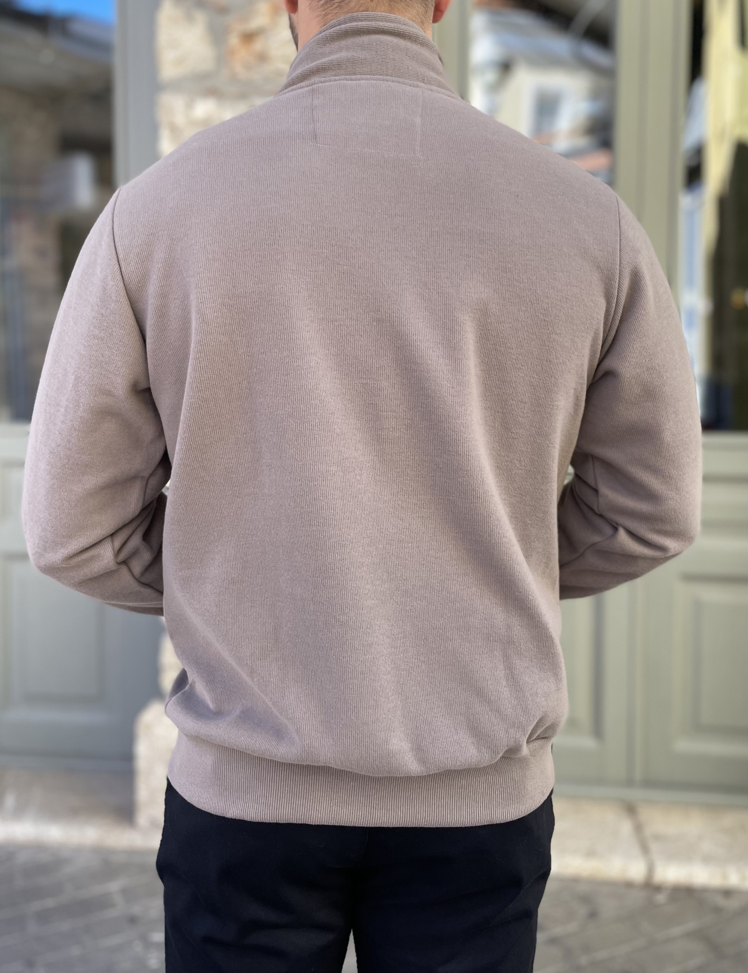 Everbest ανδρική Plus Size πούρο ζακέτα με ριπ ύφασμα 251039P φωτογραφία